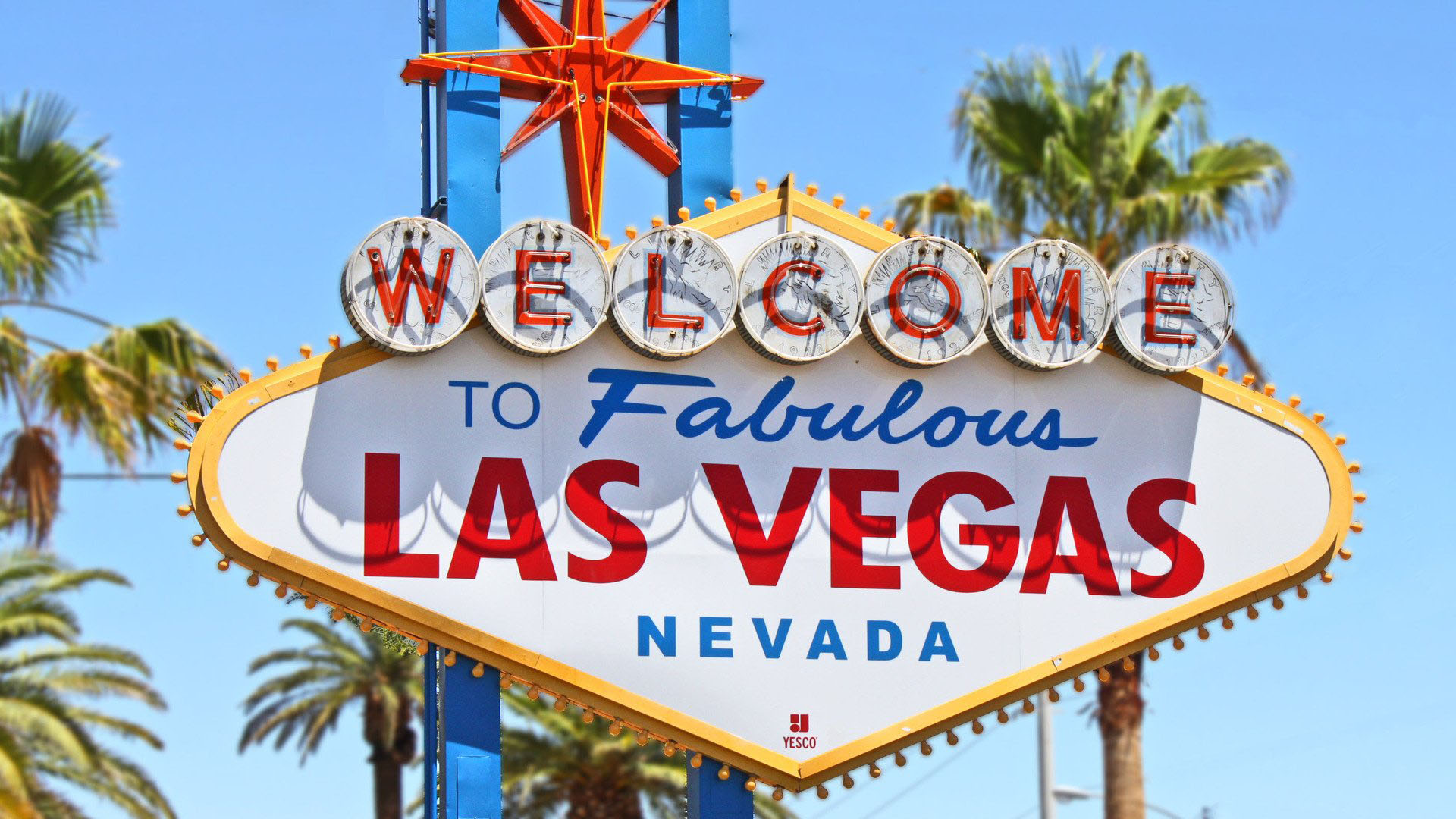 Welcome to Fabulous Las Vegas sign representing licensed massage therapists and wellness services across the city.